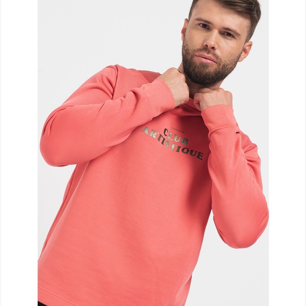 Scotch & Soda Coral Pink Logo Sweatshirt